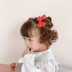2Pcs Jepit Rambut Palsu Anak Perempuan Hair Clip Anak