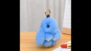 *SG SELLER* Cute Fluffy Rabbit Key chain|8cm Bunny Toy Bag Accessories