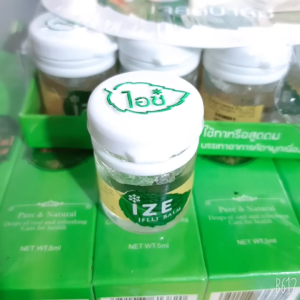 ORIGINAL Thailand IZE Jelli Balm Inhaler – Cooling Herbal Relief for Headaches Dizziness & Itchiness from Insect Bites Soothing Menthol Aroma Portable Pocket Balm for Instant Comfort & On-the-Go Use