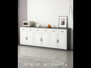 EDENS 80cm/119cm Solid Wood Sideboard Cabinet Cupboard Household Panel Storage Side Tea Storage Kayu Solid Sederhana Kabinet - Fulfilled by Edens