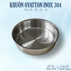 KHAY BƠ INOX 304 - XỬNG TRÒN INOX 304 - KHUÔN TRÒN LÀM BÁNH