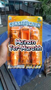 6pcs Mobil Konstruksi Kecil Truck Buldozer Beko Mainan Anak Laki Laki