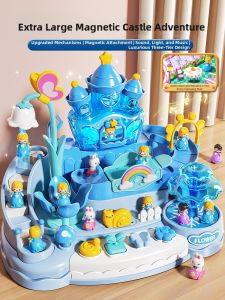 KAKABEIER | Elsa Themed Magnetic Dollhouse for Girls 3 to 6 Years Plus