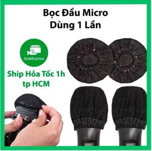 Set 10 Hộp - 1000 vỏ bọc Micro hát karaoke dùng một lần - bằng vải không dệt tiện lợi - vệ sinh sạch sẽ - quán Karaoke