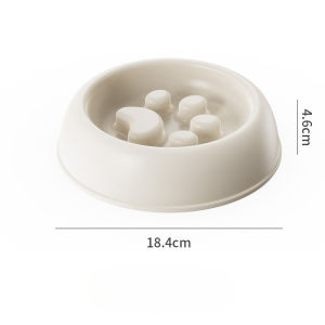 Pet Slow Feeder Bowl Dual Use Food Water Dish Anti Choking Smooth Safe Design Easy To Clean for Cat Small Medium Dog