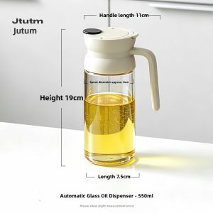 JTUTM | Drip-Resistant Automatic Open Close Oil Bottle
