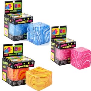 Aitemay New 4Pcs Ice Cube Slow Rise Squishy Toy Sensory Fidget Stress Relief Blocks Jigsaw Puzzle Pressure Relief Souvenir for Kids Adults