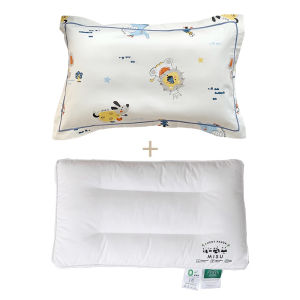 Childrens Cartoon Latex Pillowcase 100% Pure Cotton A-Class Baby Pillow Cover Durable Long-Staple Cotton Bedding Accessories