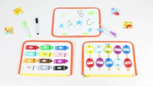 【SKIT】Toddler Busy Board with Detachable Insert Montessori Sensory Activity Board for Toddler Age 2 to 4 Early Development Montessori Toys for Toddler Activities Board Preschool Educational Travel Toys Sensory Activity Developing Book Christmas Gift