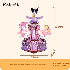 JINWUCHUANGYI | Hộp Nhạc Gỗ DIY Hình Vĩ Cầm