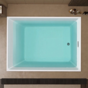 GUOGAN | Double Couple Acrylic Built-in Deep Bathtub