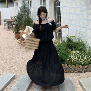 YINLUOYA | Korean Fashion One Shoulder Top Elastic Waist Mini Skirt Womens Summer Outfit Set Short Sleeve Round Neck Two-Piece Ensemble