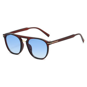 2026 Aviator Retro Sunglasses European Street Photography Square Double Beam Outdoor Driving Sun Shades