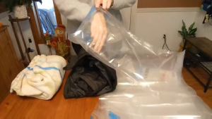 <24H SHIP> Compression Bags for Travel Vacuum Bags for Clothes Hand Rolling Vacuum Bags Clothes  Travel Bags for Shoes Cosmetics Comforters Bedding Space Saving Portable for Home Travel