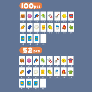 Dolity Mini Mahjong Set Fine Motor Skill Toddler Memory Game for Children Toddlers Board Game Accessories GIfts