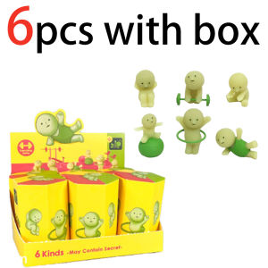 Bandai | New Multiple Series Noctilucent Green Doll Blind Mystery Box Action Figures Decoration Desktop Model Toy For Surprise