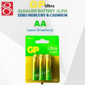 (SG seller ) GP Ultra alkaline battery LR6 AA / LR03 AAA G-TECH (6pcs / pack)