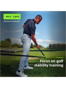 Melelinks Golf Physical Training Stick Tension Band Physical Rope Learn to Use the Body (Crotch) to Exert Strength