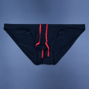 กางเกงชั้นในชายเอวต่ำทรงสามเหลี่ยมเซ็กซี่น้ำแข็งใสแห้งเร็วผ้าไหมน้ำแข็ง กางเกงขาสั้นผ้าไนลอนเนื้อแน่นสำหรับเยาวชน