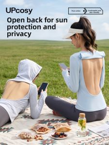 UPcosy | Cotton Bra Pads Sunbathing Top Long Sleeves with Flap