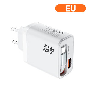 OLAF | Bộ Sạc Nhanh 45W Với Cáp USB 15W Và Cáp Type-C PD 30W Có Thể Thu Gọn Dành Cho iPhone Xiaomi Samsung Huawei - Bộ Chuyển Đổi Điện Thoại Di Động