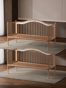 Hagaday | Spliced and Widened Solid Wood Baby Bed