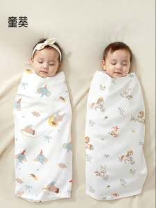 TONGKUI | Khăn Bọc Bé Sơ Sinh Cotton Dày Mùa Đông