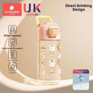 KESCOORL | Kids Straw Water Bottle PPSU
