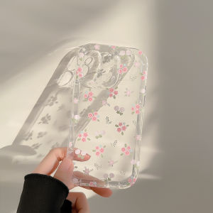 Drip Love Studio Sandflowering Phone Case Stand Compatible with  11 12 13 14 pro Max Transparent Design Korean Style Digital Accessory