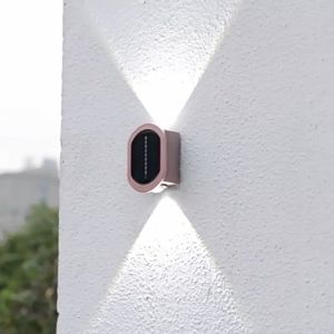 Vimite LED Solar Wall Light Outdoor Waterproof Up and Down Glow Super Bright Garden Wall Light for Garden Balcony Lawn Fence Gate Decorative Night lights