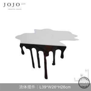 Modern Simplicity Living Room Decorative Tabletop Metal Sculpture JOJOS L. PD.Cavity Sample Room Filler Hole Blocker