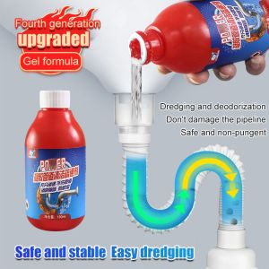 【Anti-Blocking And Odor Removal】Pipe Unclogging Dissolving Agent Kitchen Pipe Cleaner Drain Clog Remover Drain Remover Clog Remove Drains Deodorizing and Antibacterial Deodorant Unblocker Dissolving Toilet Artifact