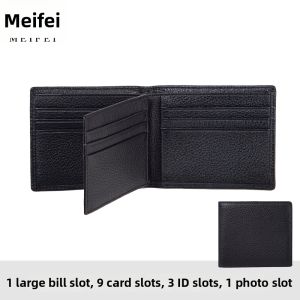 MEIFEI | Bifold Photo Card Multiple Slots Thin Small Mens Wallet
