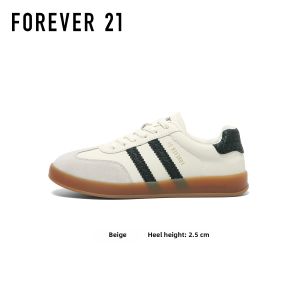 Forever 21 | Fashion Versatile Leather White Trainer Shoes