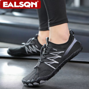 รองเท้าวิ่งผู้ชายน้ำหนักเบาสำหรับออกกำลังกายกลางแจ้ง รองเท้าวิ่งแบบเท้าเปล่า แห้งเร็ว รองเท้าสำหรับเล่นน้ำ รองเท้ากีฬา ฟิตเนส วิ่งจ๊อกกิ้ง