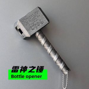Creative Thors Hammer Beer Opener Home Use Sand Carving Toy Personalized Gift Multi-Purpose Utility Knife Sharpener