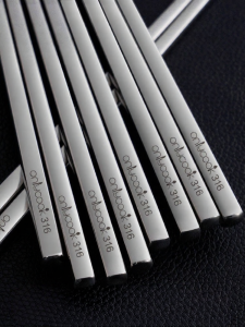 onlycook | Family Use Anti-slip 316 Stainless Steel Chopsticks