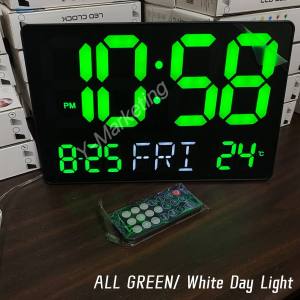 2617 LED LARGE  Display Digits Remote Control Alarm Clock Wall-Hang & Stand