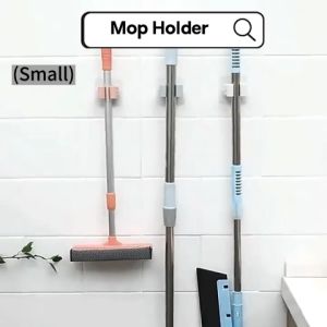 Ready Stock Mop Clip Holder Suction Wall Sticker 5KG Strong Viscosity Adhesive No Drill Heavy Duty Waterproof Broom Hook Hanging Free Punch Mounted Trackless Hanger Bathroom Kitchen Toilet Home Organizer Tools Storage Rack Household Accessories Item