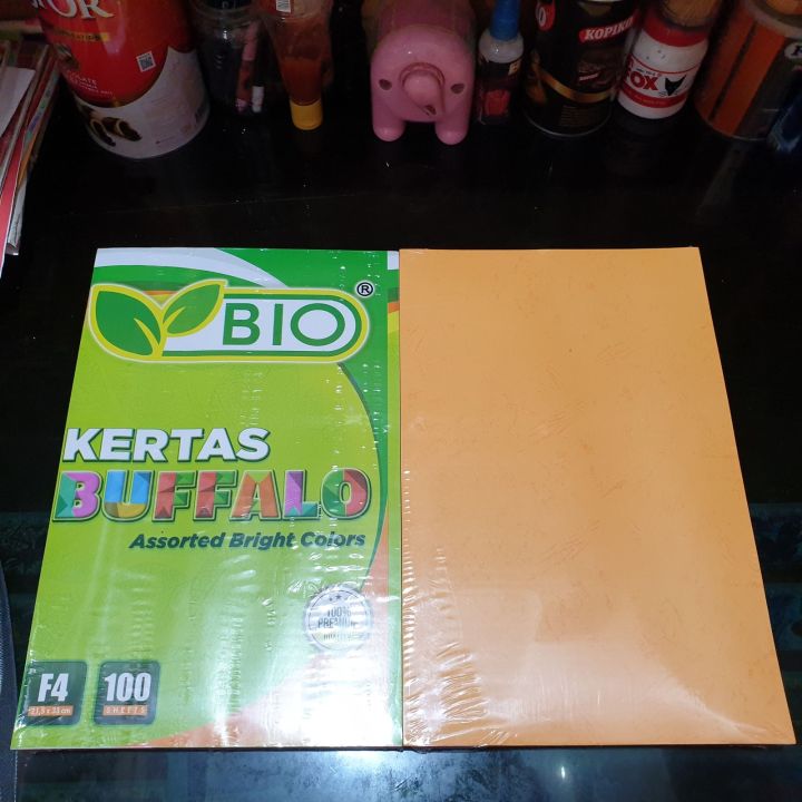 Kertas Buffalo Oren 1pak Isi 100lembar Lazada Indonesia