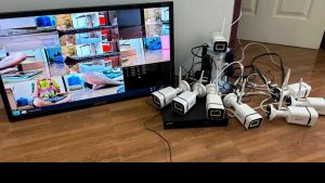 ชุดกล้องวงจรปิด ไร้สาย 3MP/4MP cctv 8 ตัว wifi 3ล้าน กล้องวงจร แถมอุปกรณ์ติดตั้ง APP ราคาพิเศษ ดูทางไกลในมือถ