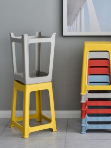 Thickened European Style Plastic Dining Chair Bathroom Non-Slip Stool Home Dining Table Stool D-2022 Citylong Xitianlong