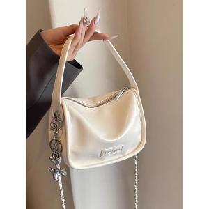 Charics&Kittn Genuine Leather Womens 2025 New High Quality Diagonal Handbag Chain Bag Small Square Bag Soft Handbag