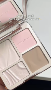 Bảng phấn 4 ô tạo khối & bắt sáng Judy Doll Highlight & Contour 9g