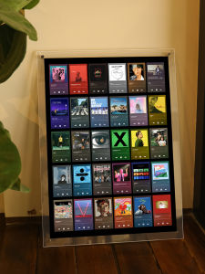 NFC Acrylic Photo Frame Album Cover Celebrity Pop Song Gift Framing Music Wall Decor Long Rectangle Shape Romantic Style