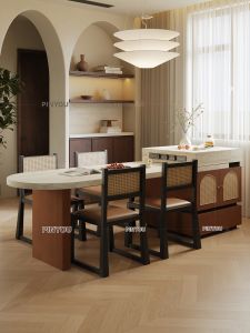 PINYOU | Bàn Bếp Điều Chỉnh Được Mặt Đá