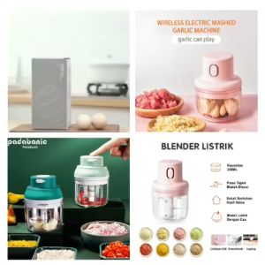 Blender Portabel Elektrik Tanpa Kabel CHOPPER BLENDER MINI CAS / Mini Chopper 250ML BLENDER CAS PENGHANCUR BUMBU