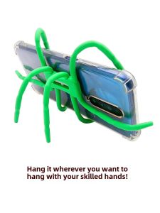Multi-Functional Spider Phone Holder Creative Alloy Silicone Bike Running Machine Car Universal Clamp 8 Legs Mobile Phone Stand