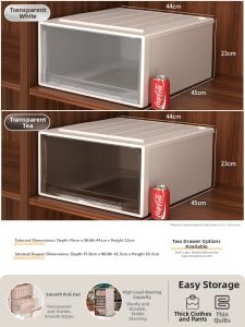 XUNHUAI | Drawertype Transparent Storage Box For Closet