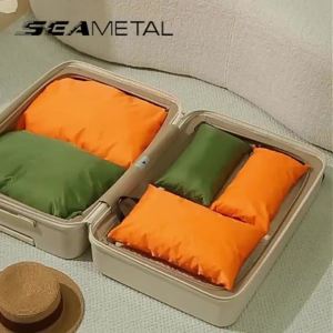 SEAMETAL Multifunctional Outdoor Folding Bag Waterproof 420D Oxford Dry Bag Large Capacity for Hiking Swimming Trekking Storage